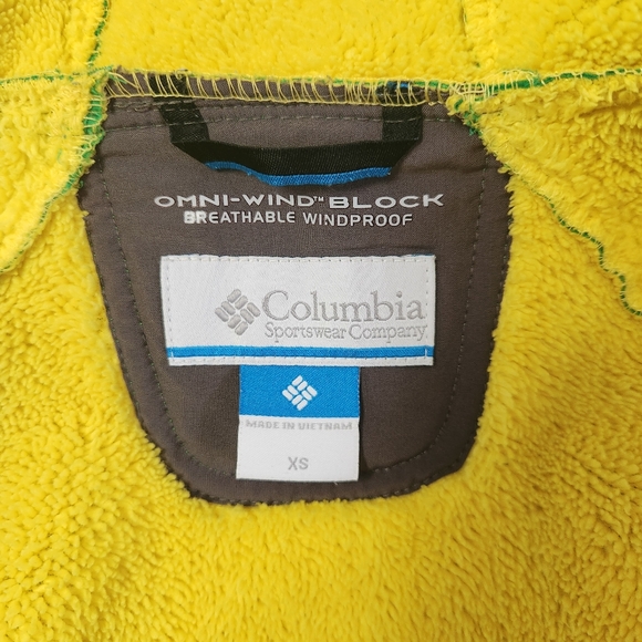 Columbia Collegiate University of Oregon Green Yellow Women's Soft Shell Jacket - Picture 8 of 11